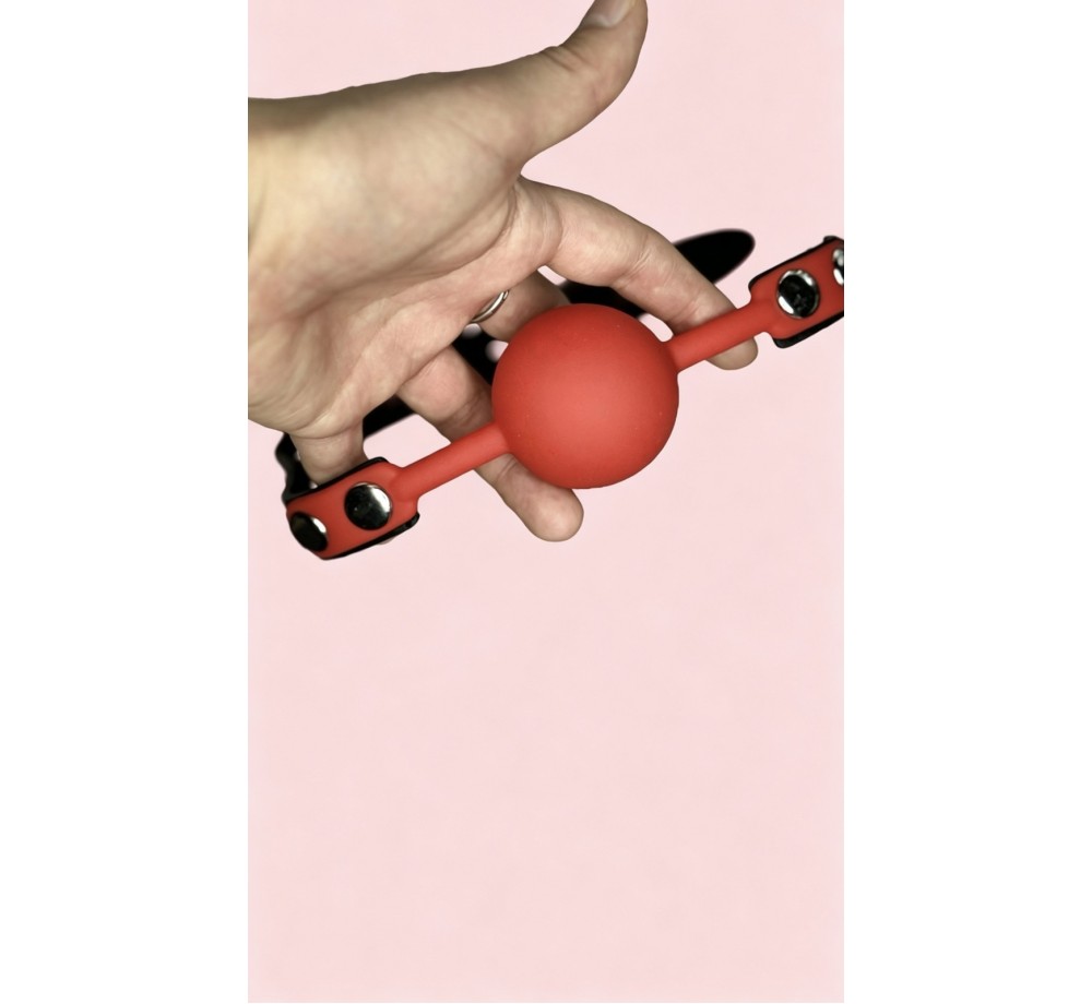 Кляп шарик красный с ключиками Кляп шарик красный с ключиками