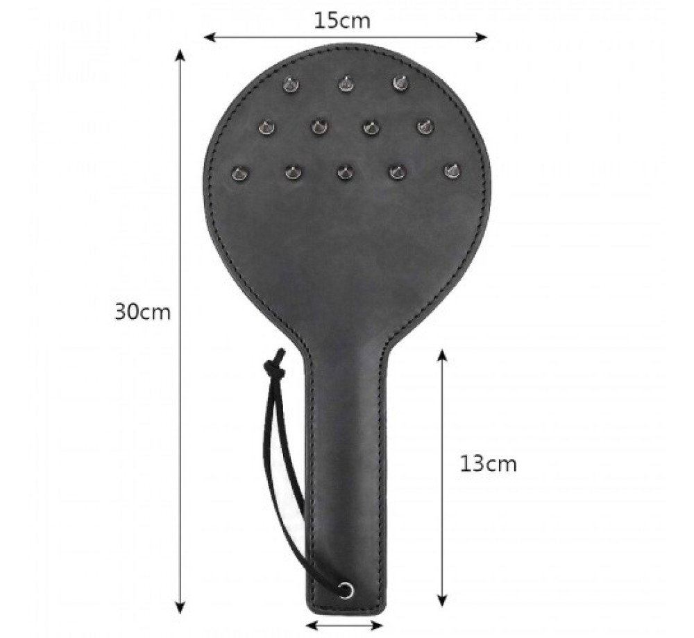 Круглая шлепалка с металлическими шипами 30 см Круглая шлепалка с металлическими шипами 30 см