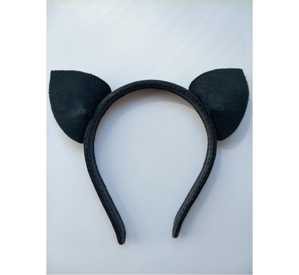 Ободок ушки кошечки,натуральная кожа Ободок ушки кошечки,натуральная кожа