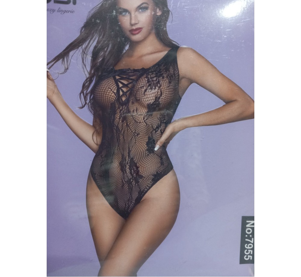 Боди-сетка ажурное со шнуровкой,цвет черный,размер ОS. Боди-сетка ажурное со шнуровкой,цвет черный,размер ОS.