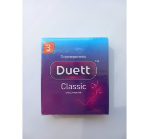 Презервативы Duett со смазкой классические 3 шт. Презервативы Duett со смазкой классические 3 шт.