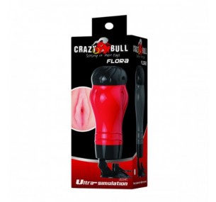 Мастурбатор вагина в тубе с присоской Crazy Bull Flora 