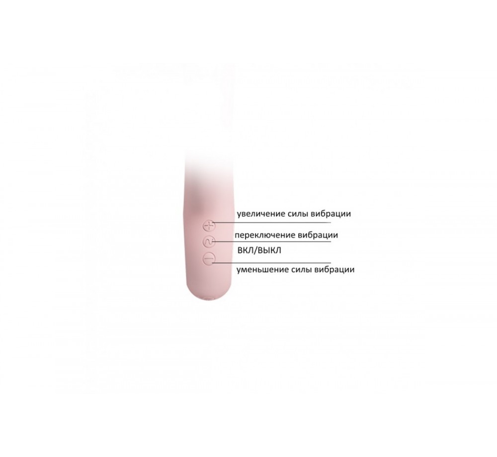 Вибратор с клиторальным стимулятором светло-розовый Selene Вибратор с клиторальным стимулятором светло-розовый Selene