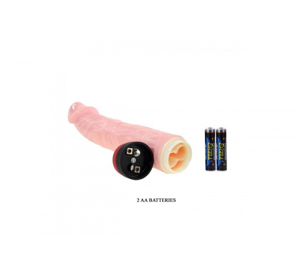 Вибратор Baile с загнутой головкой,цвет телесный Вибратор Baile с загнутой головкой,цвет телесный