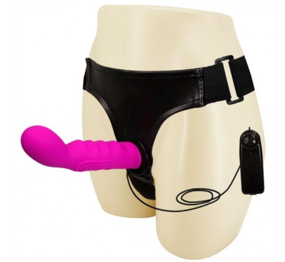 Страпон с вибрацией для G-точки/простаты