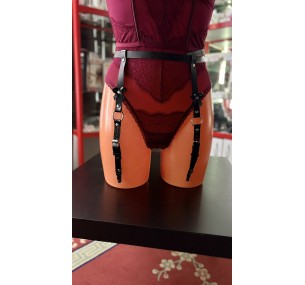Пояс для чулок Nicoletta, натуральная кожа, one size, 3292-1