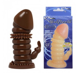 НАСАДКА НА ЧЛЕН - ПРЕЗЕРВАТИВ КОРИЧНЕВАЯ BI-016008 НАСАДКА НА ЧЛЕН - ПРЕЗЕРВАТИВ КОРИЧНЕВАЯ BI-016008