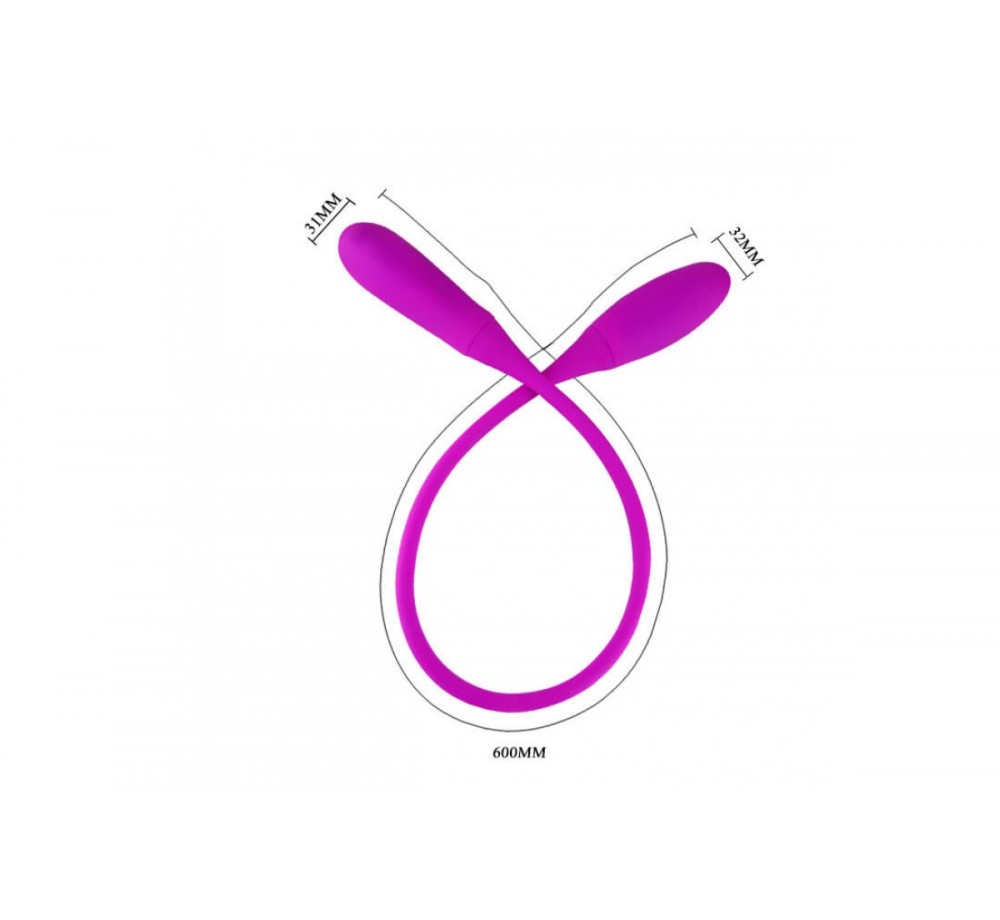 Двусторонний гибкий вибратор Snaky Vibe 60 см, BI-014327-3 Двусторонний гибкий вибратор Snaky Vibe 60 см, BI-014327-3