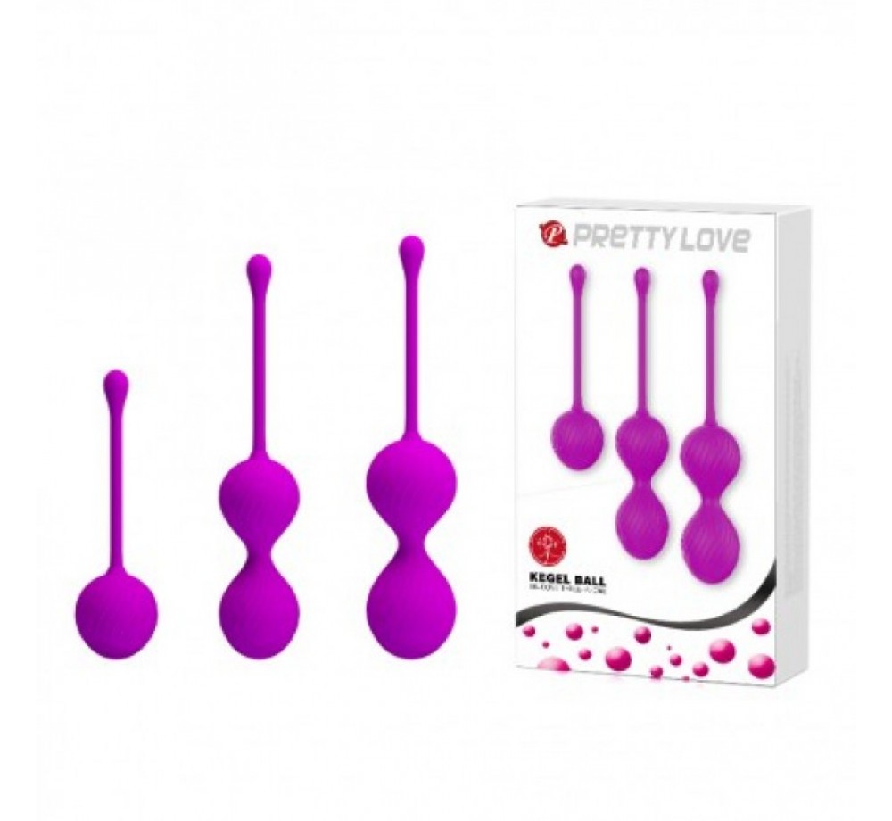 Набор вагинальных шариков со смещенным центром тяжести, арт BI-014505 Набор вагинальных шариков со смещенным центром тяжести, арт BI-014505