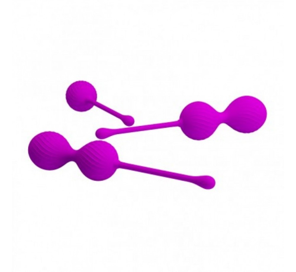 Набор вагинальных шариков со смещенным центром тяжести, арт BI-014505 Набор вагинальных шариков со смещенным центром тяжести, арт BI-014505