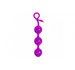 Шарики вагинальные со смещенным центром на сцепке Pretty Love Balls