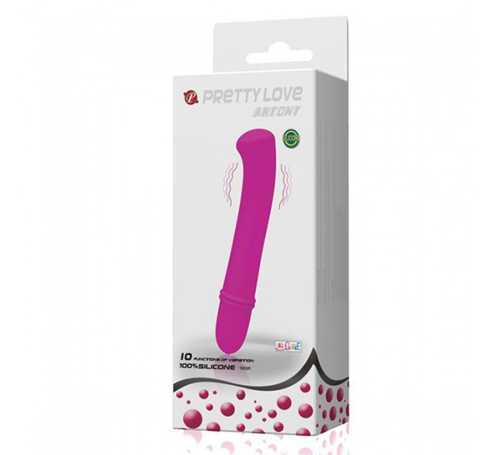 Фиолетовый вибратор 11,7см Pretty Love Antony BI-014193 Фиолетовый вибратор 11,7см Pretty Love Antony BI-014193