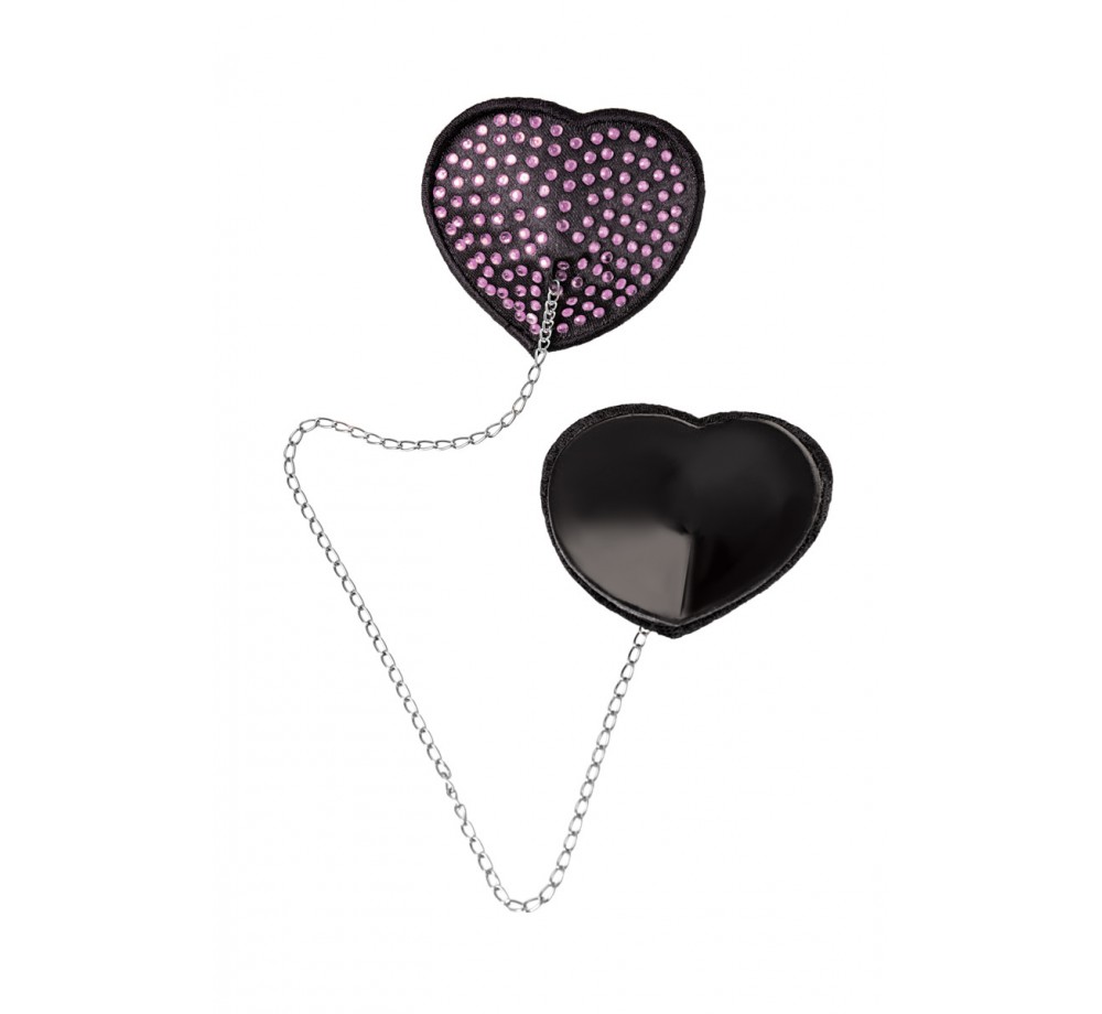 ПЭСТИС EROLANTA LINGERIE COLLECTION В ФОРМЕ СЕРДЕЦ СО СТРАЗАМИ И ЦЕПОЧКОЙ ЧЕРНО-РОЗОВЫЕ ПЭСТИС EROLANTA LINGERIE COLLECTION В ФОРМЕ СЕРДЕЦ СО СТРАЗАМИ И ЦЕПОЧКОЙ ЧЕРНО-РОЗОВЫЕ