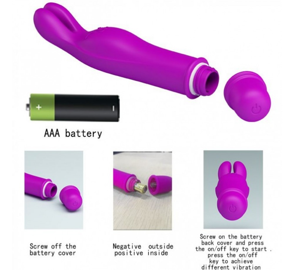 ЖЕНСКИЙ ВИБРОМАССАЖЕР С УШКАМИ НА КОНЦЕ ИЗ СЕРИИ PRETTY LOVE ОТ BAILE, ЦВЕТ ФИОЛЕТОВЫЙ ЖЕНСКИЙ ВИБРОМАССАЖЕР С УШКАМИ НА КОНЦЕ ИЗ СЕРИИ PRETTY LOVE ОТ BAILE, ЦВЕТ ФИОЛЕТОВЫЙ