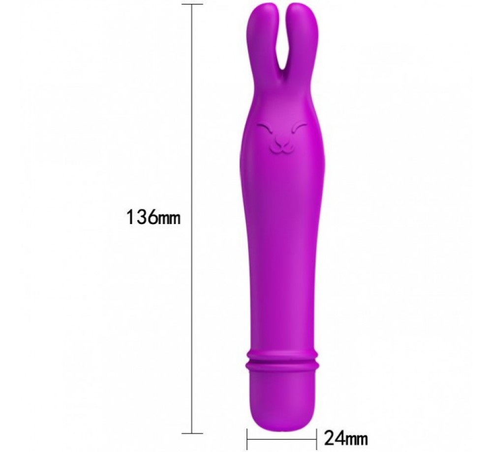 ЖЕНСКИЙ ВИБРОМАССАЖЕР С УШКАМИ НА КОНЦЕ ИЗ СЕРИИ PRETTY LOVE ОТ BAILE, ЦВЕТ ФИОЛЕТОВЫЙ ЖЕНСКИЙ ВИБРОМАССАЖЕР С УШКАМИ НА КОНЦЕ ИЗ СЕРИИ PRETTY LOVE ОТ BAILE, ЦВЕТ ФИОЛЕТОВЫЙ