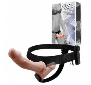 Двойной страпон с вибрацией Baile Ultra Passionate Harness 