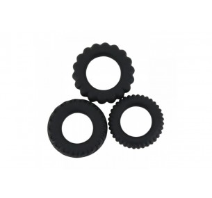 Набор из трёх разных эрекционных колец Titan Набор из трёх разных эрекционных колец Titan