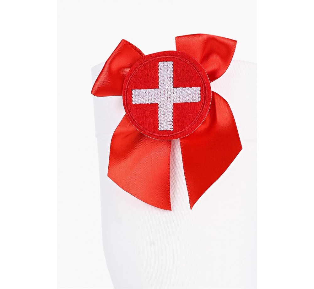 Чулки медсестры для ролевых игр, цвет белый, размер S/M, Le Frivole Costumes 04835 S/M Чулки медсестры для ролевых игр, цвет белый, размер S/M, Le Frivole Costumes 04835 S/M