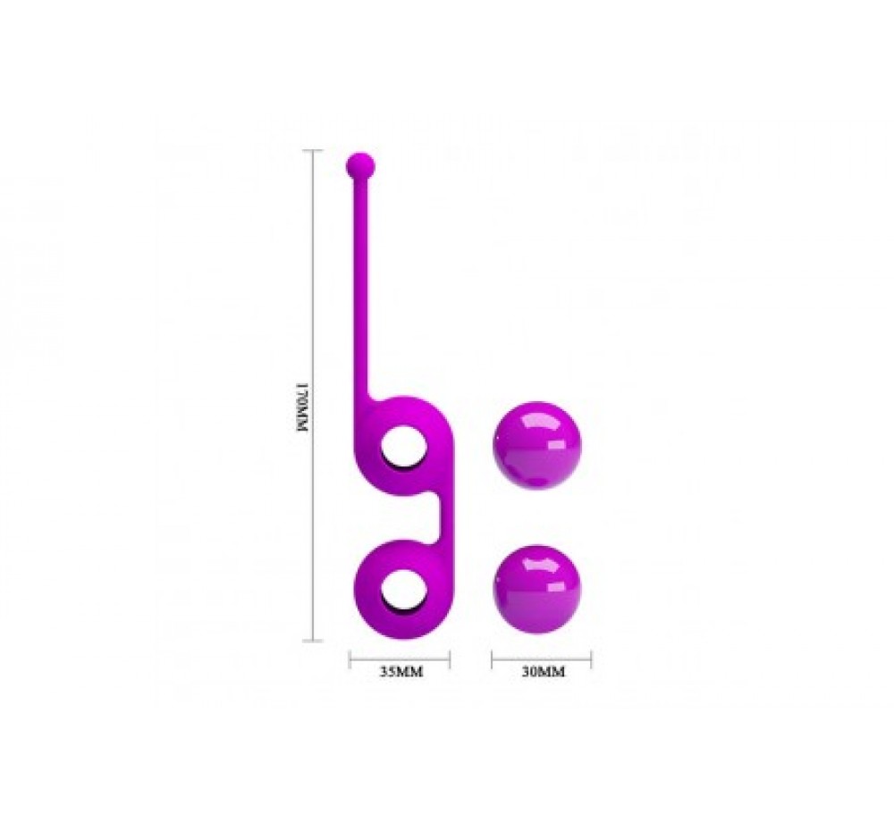 Утяжелённые вагинальные шарики со смещённым центром тяжести фиолетовые Утяжелённые вагинальные шарики со смещённым центром тяжести фиолетовые