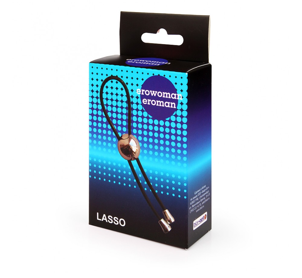 Кольцо эрекционное ЛАССО цвет чёрный арт. EE-10179-1 Кольцо эрекционное ЛАССО цвет чёрный арт. EE-10179-1