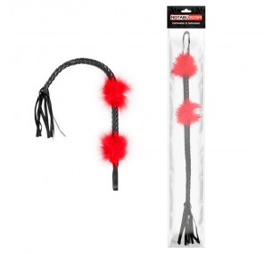 ПЛЁТКА L ручки 190 мм, L хвоста 470 мм, цвет чёрный/красный  