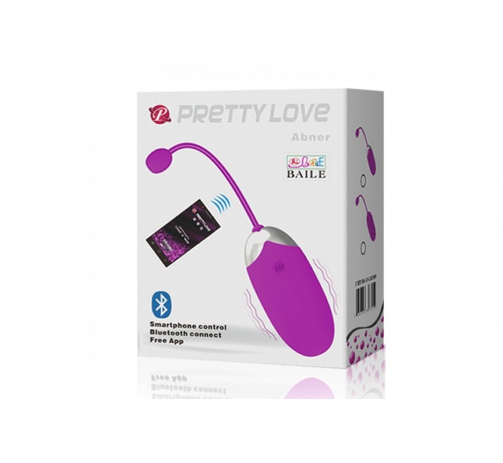 Виброяйцо Abner с управлением через смартфон,12 функций вибраций BI-014362HP Виброяйцо Abner с управлением через смартфон,12 функций вибраций BI-014362HP