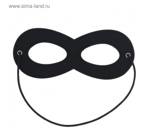 Карнавальная маска "Тайна", цвет чёрный Карнавальная маска "Тайна", цвет чёрный