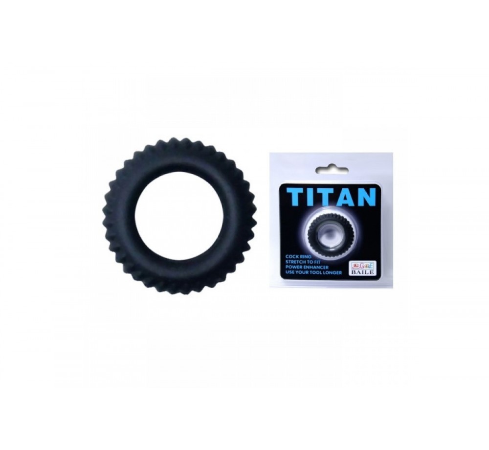 Кольцо эрекционное Titan с ребрышками Кольцо эрекционное Titan с ребрышками
