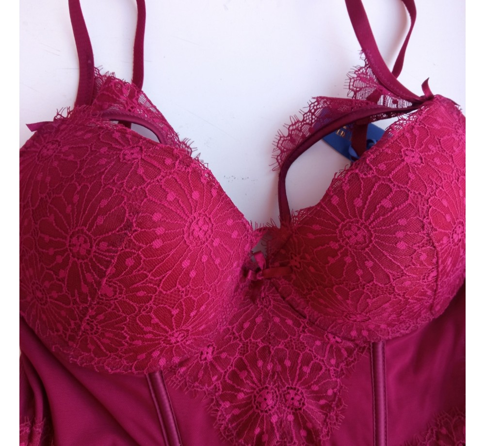 Боди женское кружевное сексуальное,бордовое ,80В Боди женское кружевное сексуальное,бордовое ,80В