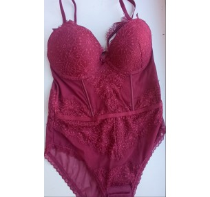 Боди женское кружевное сексуальное,бордовое ,80В Боди женское кружевное сексуальное,бордовое ,80В