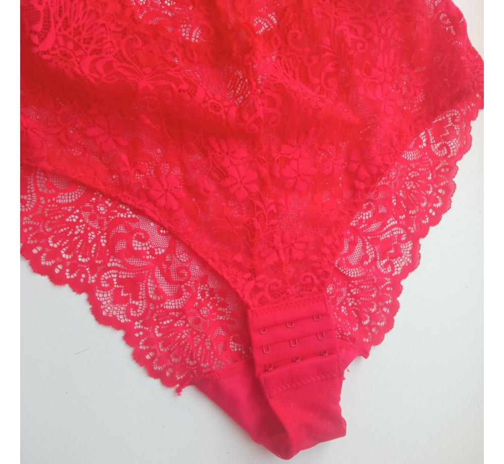 Кружевное красное боди сексуальное 80D Кружевное красное боди сексуальное 80D