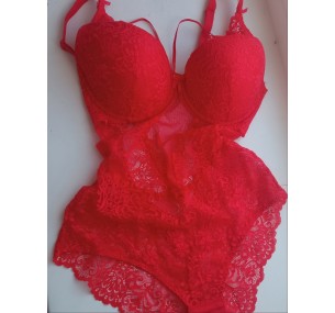 Кружевное красное боди сексуальное 80D Кружевное красное боди сексуальное 80D