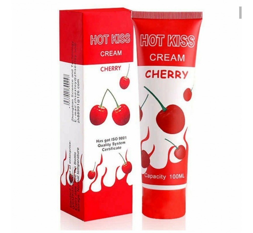 Лубрикант со вкусом и ароматом вишни Hot Kiss