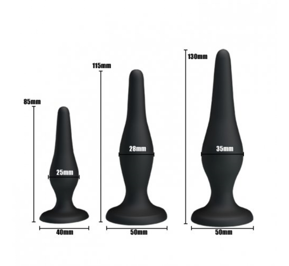 Pretty love Анальные пробки Beginners mini anal kit BI-014456H Pretty love Анальные пробки Beginners mini anal kit BI-014456H