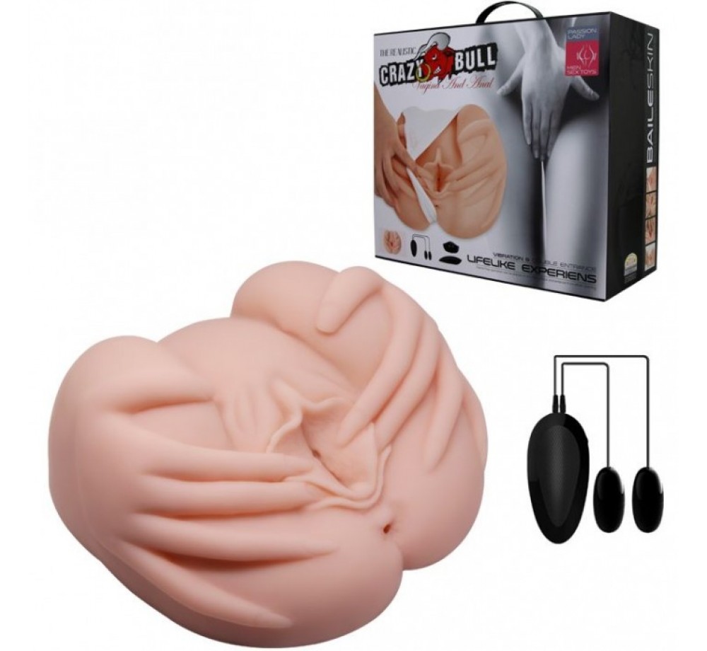 Вагина с вибрацией из серии Crazy Bull от Baile, цвет телесный, BM-009022Z-1 Вагина с вибрацией из серии Crazy Bull от Baile, цвет телесный, BM-009022Z-1