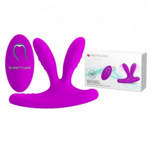 Вибромассажер с двумя отростками «Magic Fingers V» из коллекции Pretty Love от Baile, цвет фиолетовый, bi-014477w Вибромассажер с двумя отростками «Magic Fingers V» из коллекции Pretty Love от Baile, цвет фиолетовый, bi-014477w