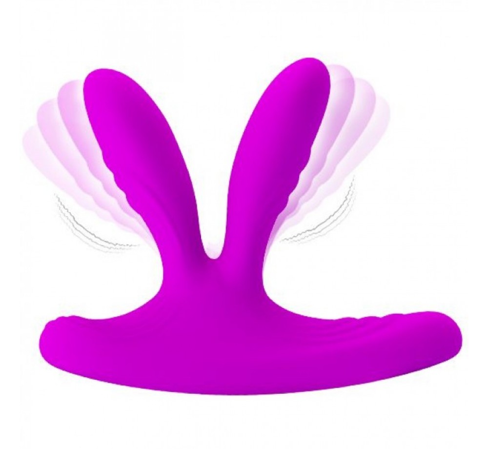 Вибромассажер с двумя отростками «Magic Fingers V» из коллекции Pretty Love от Baile, цвет фиолетовый, bi-014477w Вибромассажер с двумя отростками «Magic Fingers V» из коллекции Pretty Love от Baile, цвет фиолетовый, bi-014477w