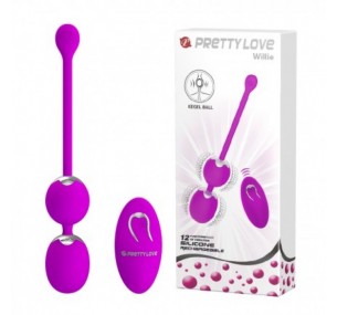 Вагинальные шарики с вибрацией Pretty Love Willie на дистанционном управлении 