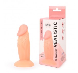 ФАЛЛОИМИТАТОР L рабочей части 100 мм D 31 мм, цвет телесный, PVC арт. ER-30060 