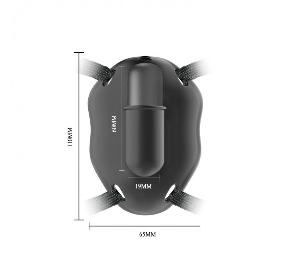 Бабочка с вибрацией "Pretty Love Carter" супер мощная, черная Бабочка с вибрацией "Pretty Love Carter" супер мощная, черная