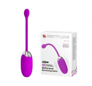 ВИБРОЯЙЦО "BROOK" 12 режимов вибрации, L 75 мм D 33 мм, фиолетовый арт. BI-014525 ВИБРОЯЙЦО "BROOK" 12 режимов вибрации, L 75 мм D 33 мм, фиолетовый арт. BI-014525