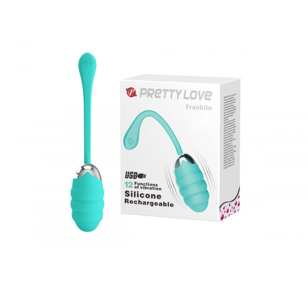 Виброяйцо перезаряжаемое Pretty Love Franklin мятное Виброяйцо перезаряжаемое Pretty Love Franklin мятное