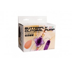 Вагинальный вибростимулятор с эффектом вакуума Butterfly Clitoral Pump Вагинальный вибростимулятор с эффектом вакуума Butterfly Clitoral Pump