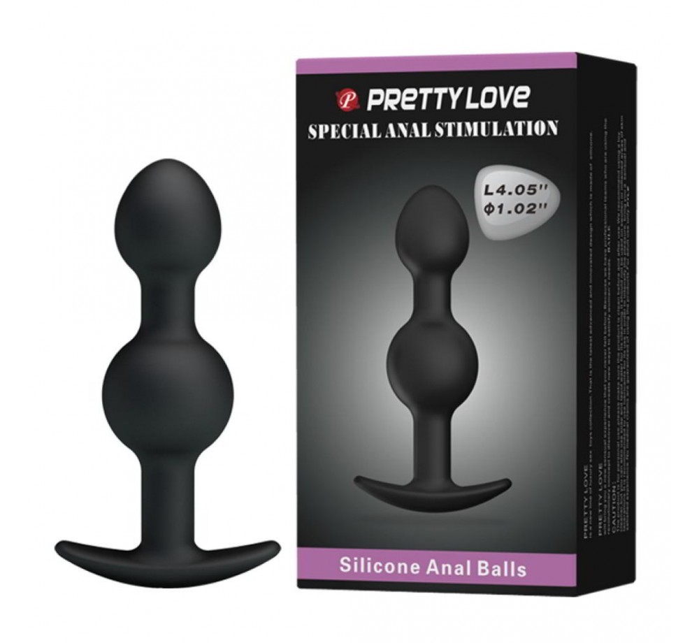 Анальные шарики силиконовые диаметр 2.6 см BI-040034 Анальные шарики силиконовые диаметр 2.6 см BI-040034