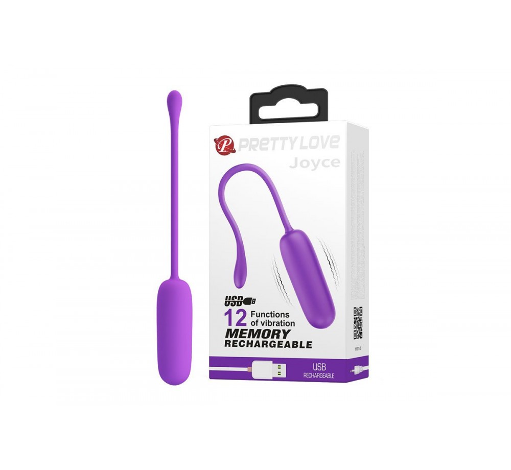 Классическое перезаряжаемое виброяйцо Pretty Love Joyce сиреневое Классическое перезаряжаемое виброяйцо Pretty Love Joyce сиреневое