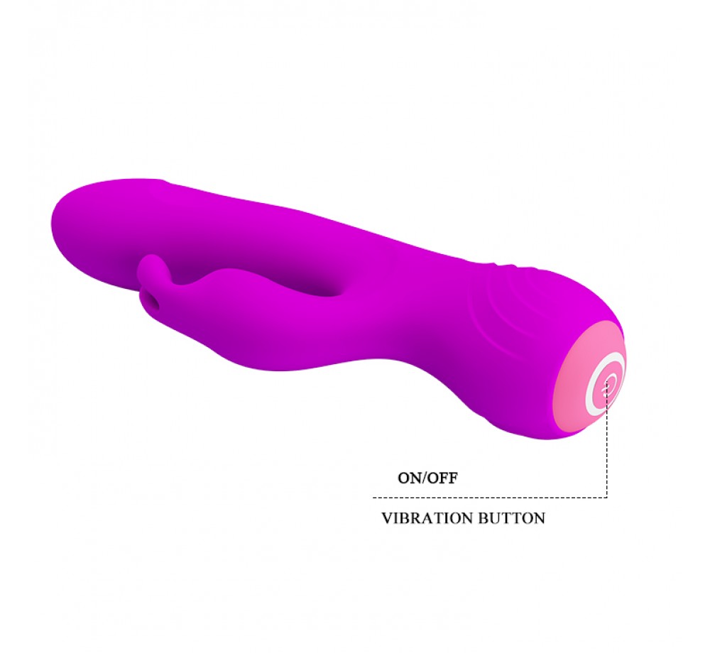 Вибромассажер Broderick с клиторальным стимулятором - 17,9 см,цвет нежно-розовый Вибромассажер Broderick с клиторальным стимулятором - 17,9 см,цвет нежно-розовый