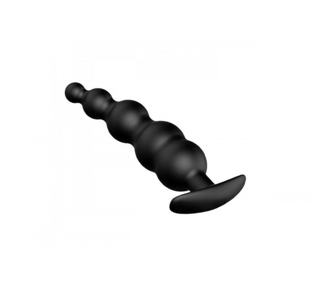 Анальный стимулятор с волнообразной формой,цвет черный Анальный стимулятор с волнообразной формой,цвет черный