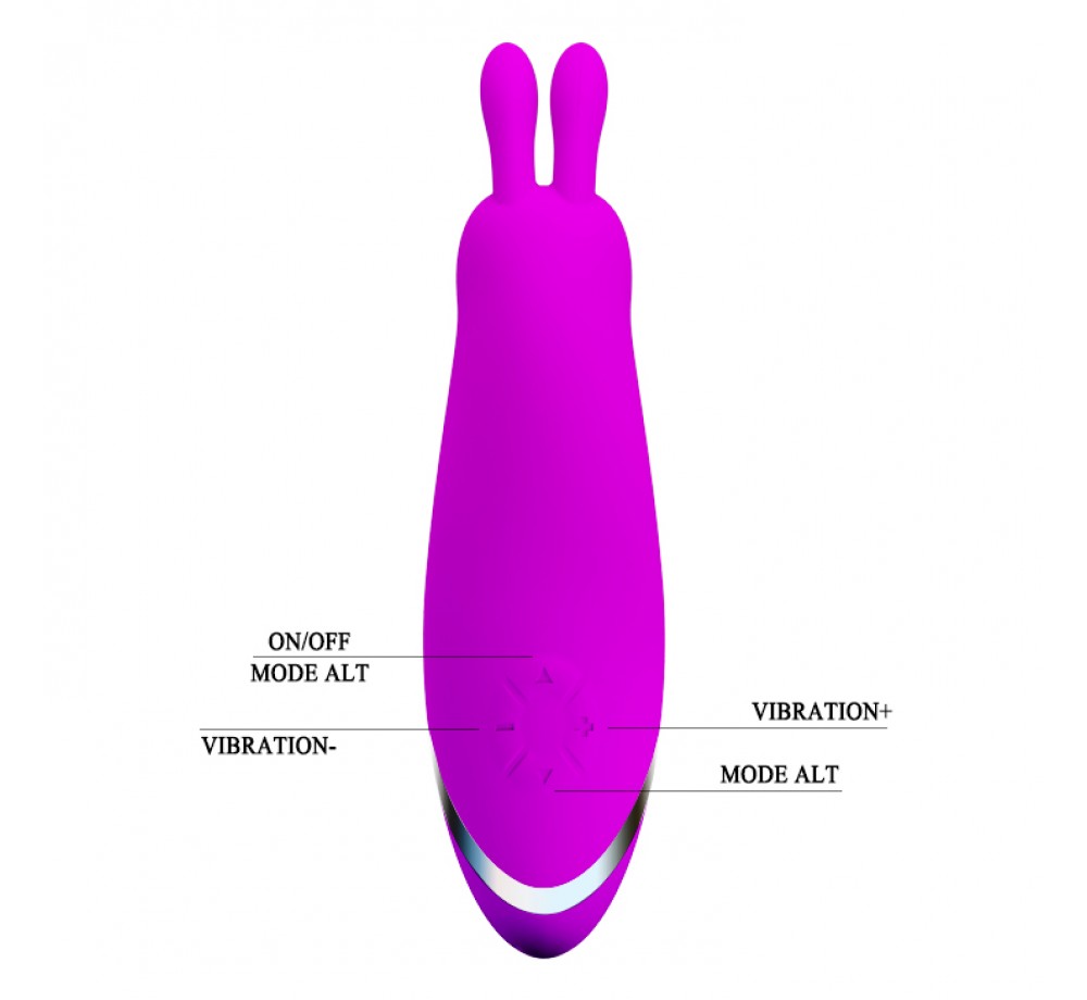 Мини-вибратор для женщин «Bunny», цвет розовый, Pretty Love Мини-вибратор для женщин «Bunny», цвет розовый, Pretty Love