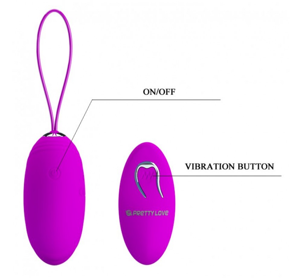 Виброяйцо Pretty Love Jacqueline на пульте ДУ Виброяйцо Pretty Love Jacqueline на пульте ДУ