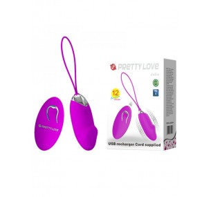 Виброяйцо ребристое с пультом дистанционного управления Julia Виброяйцо ребристое с пультом дистанционного управления Julia